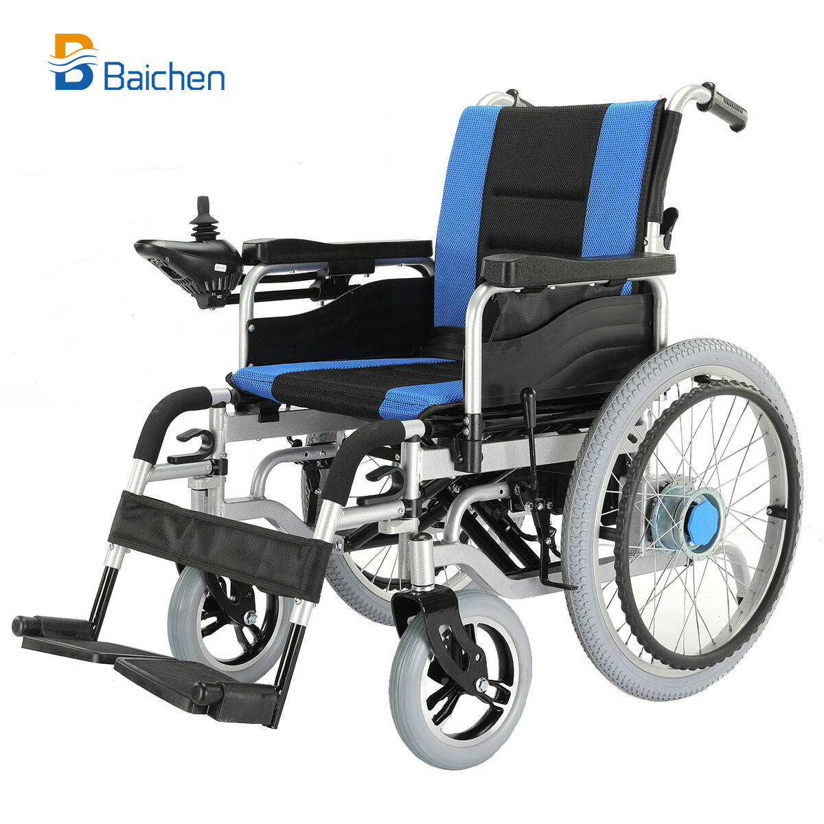 BC-ES660 (22 дюйма) Складная моторизованная инвалидная коляска с большими колесами