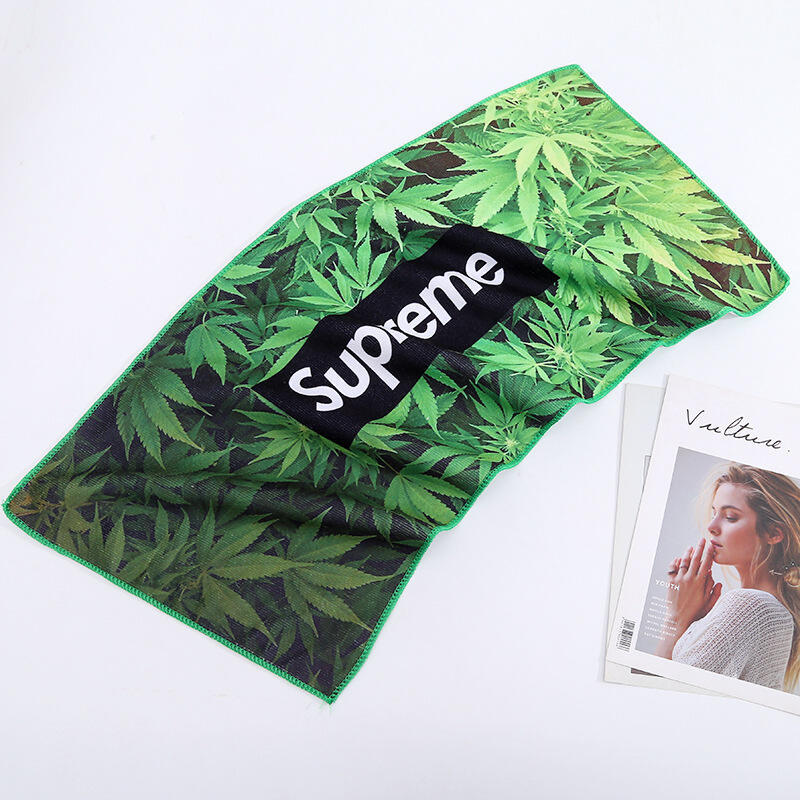 Fashionable Customized Logo Sublimation rectangle printed colorful beach towel factory