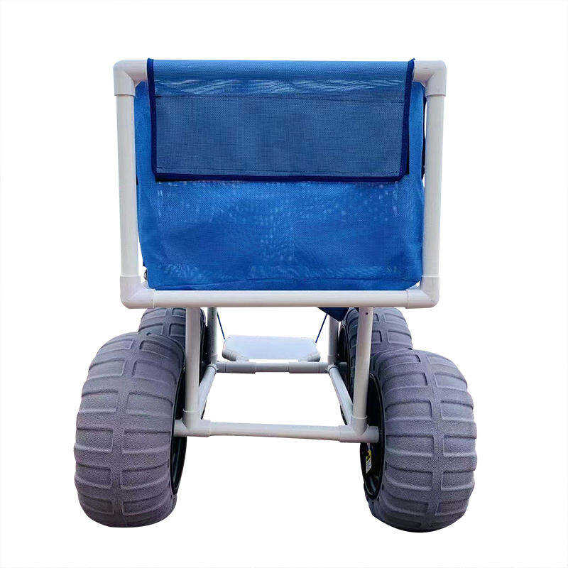 Lightweight Beach Wheelchair Portable Manual wheel chair with higher climbing wheels detachable sand chair details