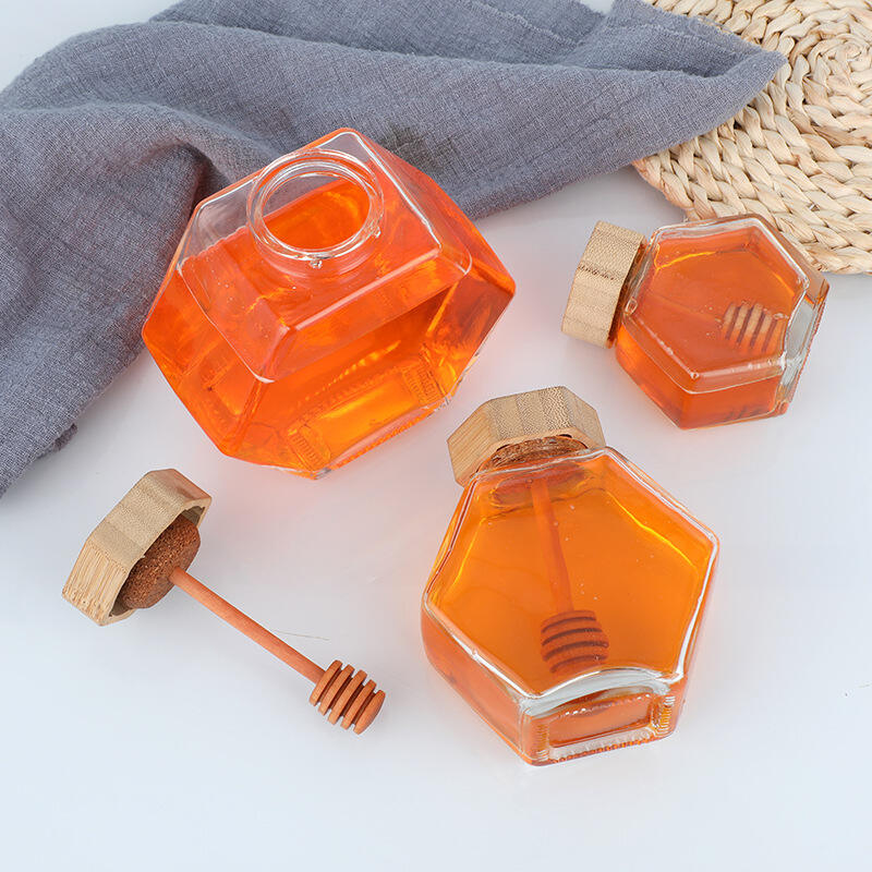 Honey Jar with Bamboo Lid