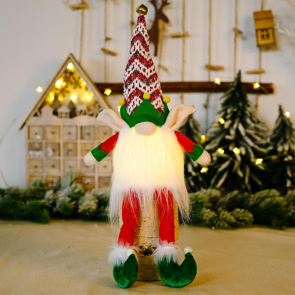 Christmas Gnome Light Plush Gnomes Gonk With Lights Elf With High Hat supplier