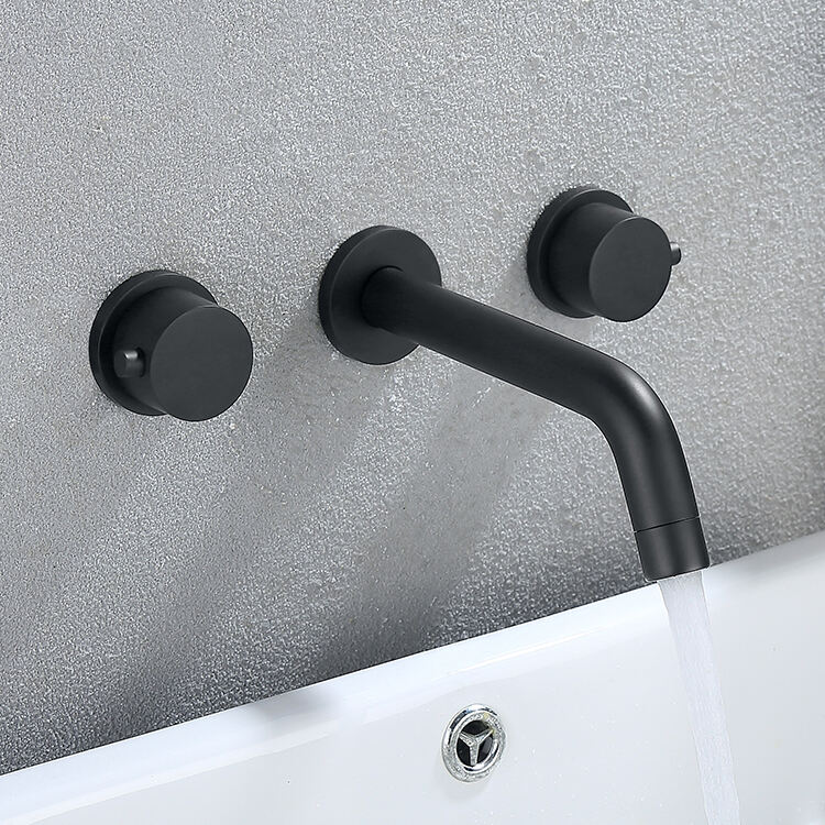 modern bathroom taps basin mixer mounted black concealed watermark faucet factory