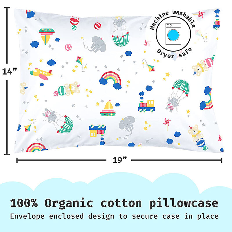 Premium Quality Unisex 13x18'' Hypoallergenic 100% Cotton toddler pillow cotton with pillowcase factory