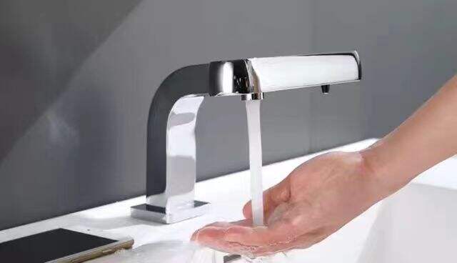 Automatic Sensor Tap with Integrated Soap Dispenser 2 in 1 Washroom Basin Sink Faucet factory