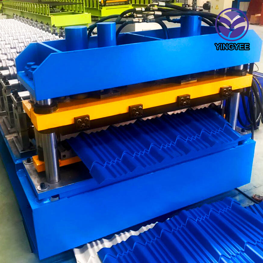 Hot sale glazed roof sheet roll forming machine glazed making roofing machine build roofing tile machine in China details