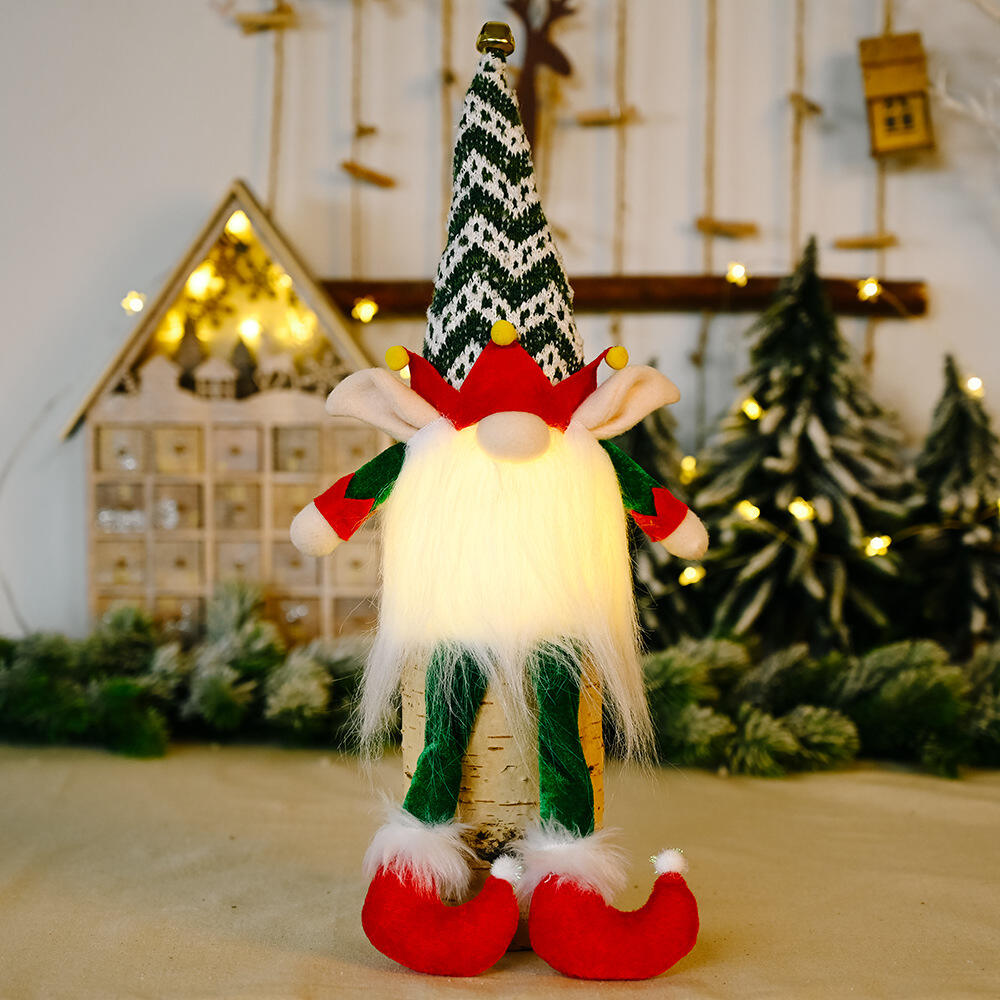 Christmas Gnome Light Plush Gnomes Gonk With Lights Elf With High Hat factory