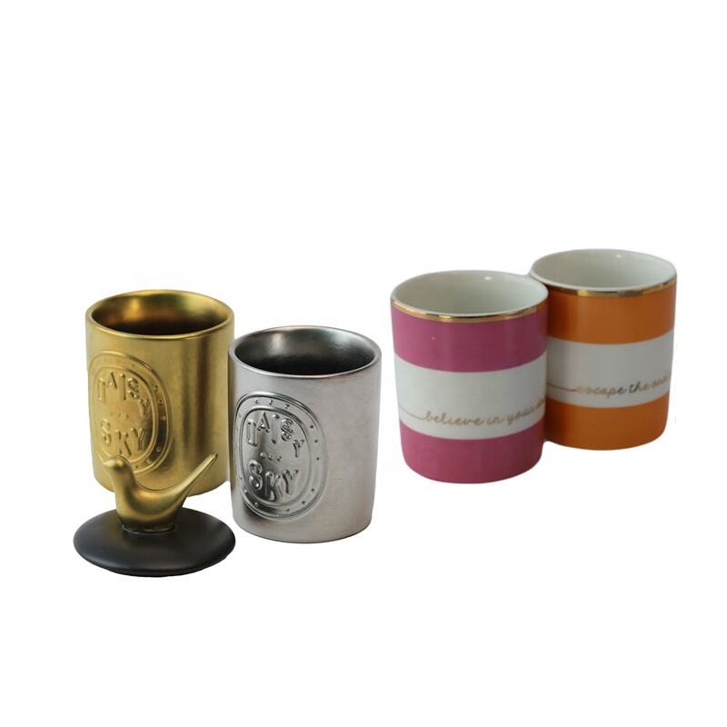 Custom candle containers wholesale candle vessels home deco ceramic candle jars with gift box manufacture