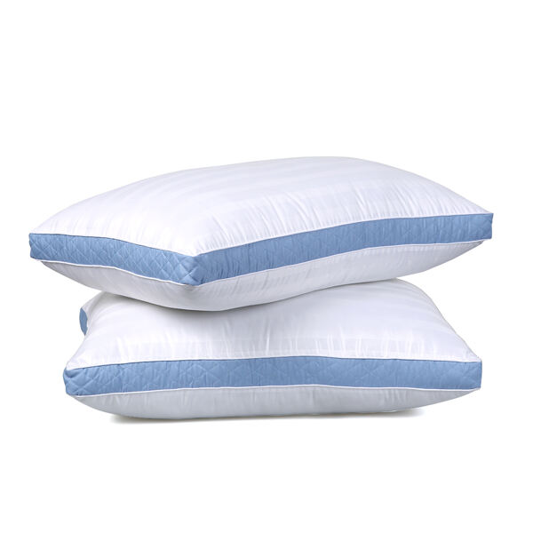 Bed decorative cushion down pillow 2 sets of quilted bed pillow