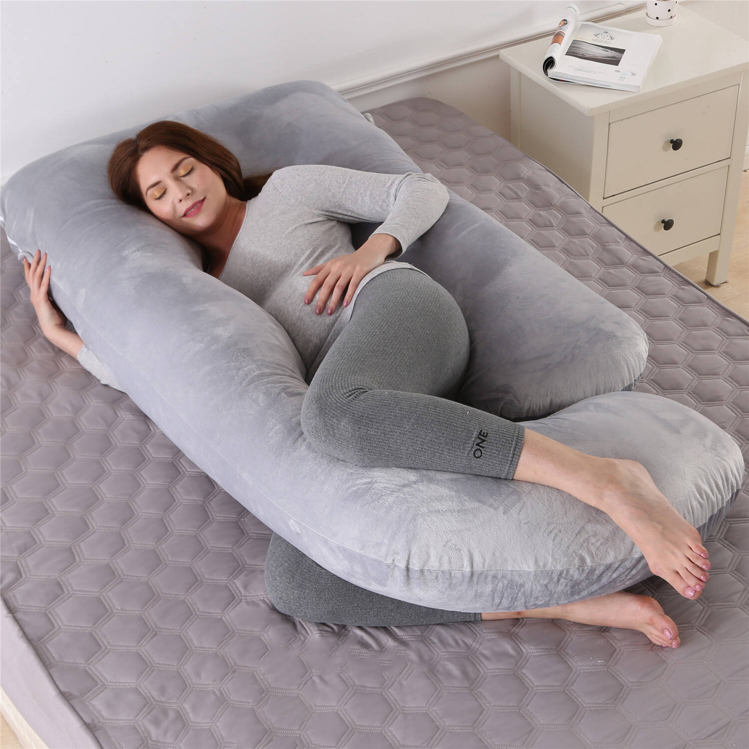 Pregnancy Pillows for Sleeping Maternity Pillow for Pregnant Women U Shaped Side Sleeper Pregnancy Pillow 59'' Full Pregnant factory