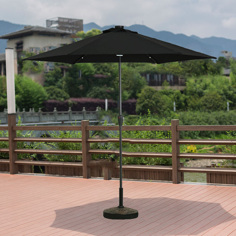 ombrelone Milan umbrella LED patio parasol outdoor umbrella garden with solar LED details