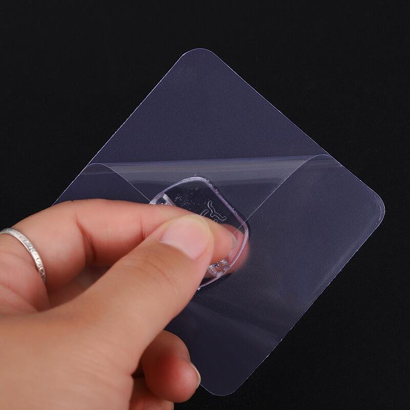 7cm transparent opp card acrylic waterproof Traceless stick hook free punching door back office details