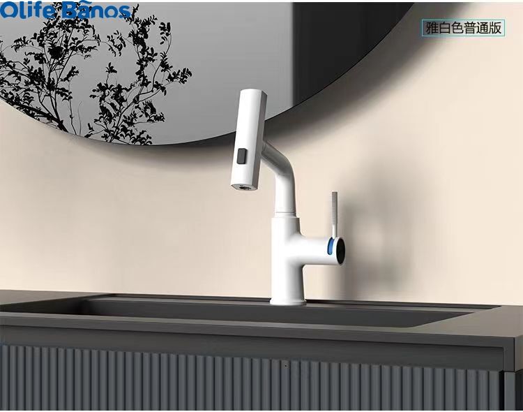 Olifebanos New Design Hot Cold Basin Faucet Waterfall Spray Basin Tap Faucet Single Faucet For Wash Basin details