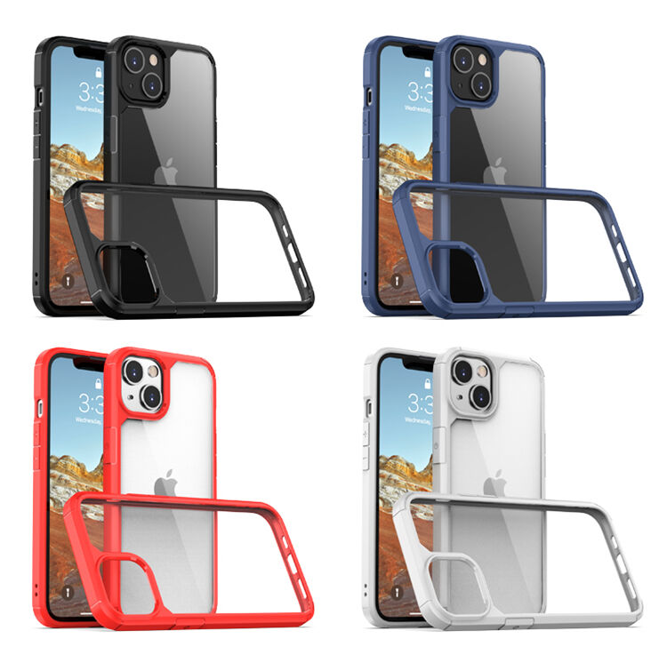 New Arrival Shockproof Frosted Anti-Drop PC TPU Mobile Phone Case for iPhone 13 supplier