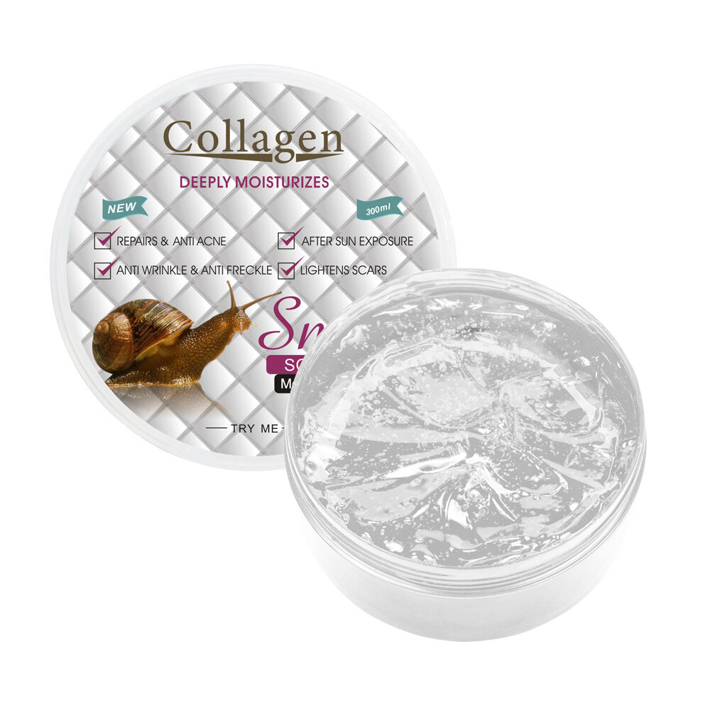 Gel hidratante natural colágeno y productos para el cuidado de la piel con gel de cuerpo de caracol para mujeres