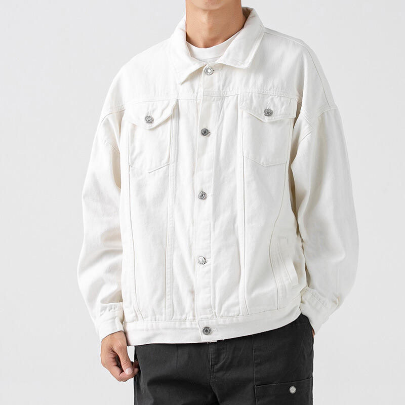 Suppliers Denim Cotton Fabric Jackets Oem Custom Manufacturer Pigment Washing Mens Jean Denim Jacket factory