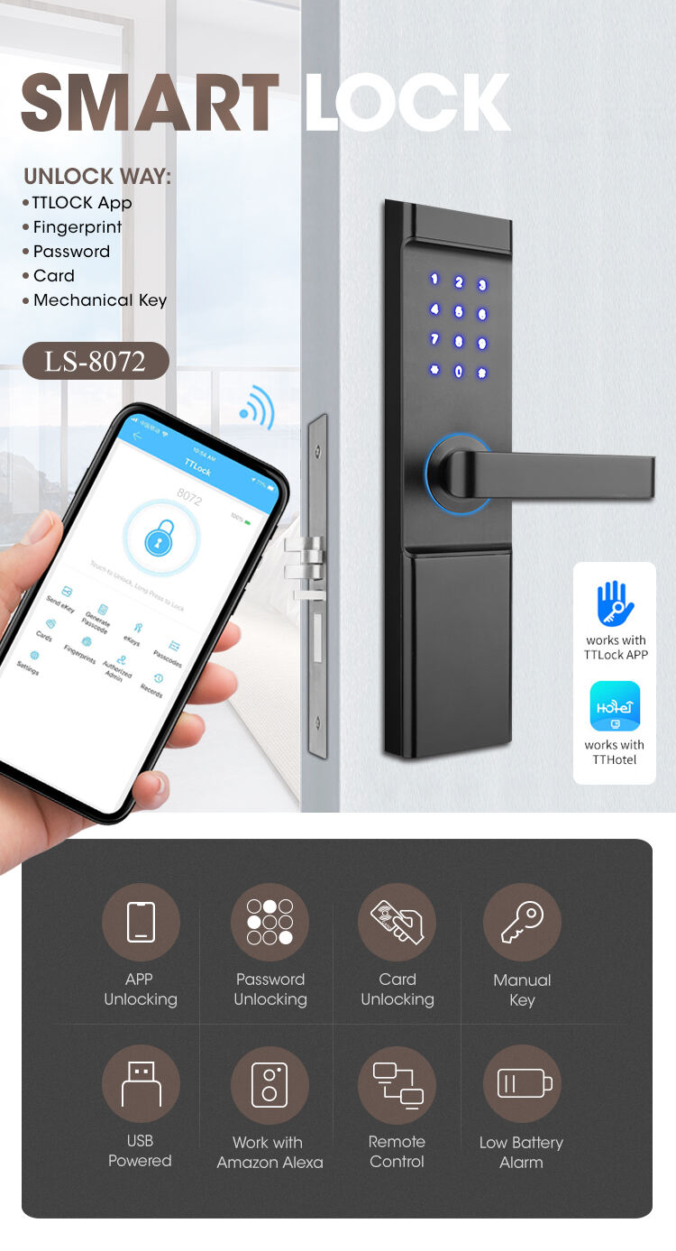 Locstar Manufacturer Guest Room Safety Deadbolt Digital Hotel Door Lock supplier