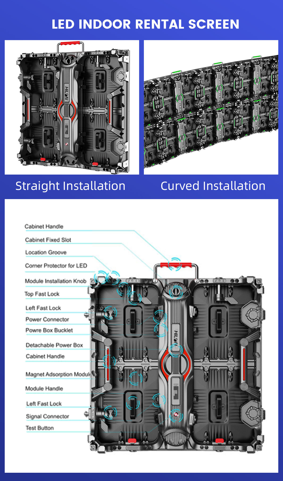 Backdrop Large Size Rental Led Display Screen P4.81 Video Wall Rental Display Billboard Led Screen factory