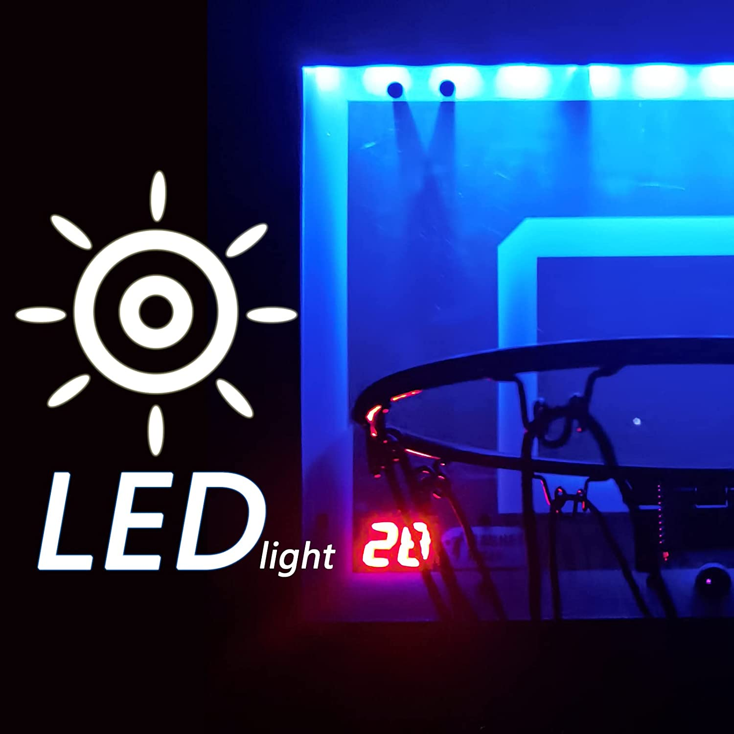 Indoor Tragbare Elektronische Anzeigetafel Wand Montieren LED Mini Basketball Hoop Für Kinder und Erwachsene herstellung