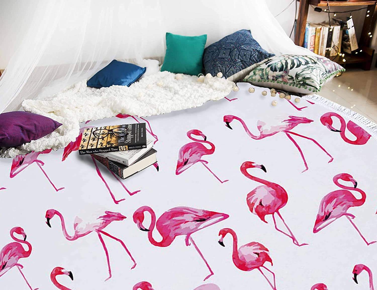 Luxury Custom Print Circle Sandfree Microfiber and cotton  Printed Round Beach Towel With Tassels supplier