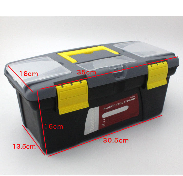 Boîte de rangement d'outils étanche de construction en plastique personnalisée en gros/détails de boîte à outils portative en plastique