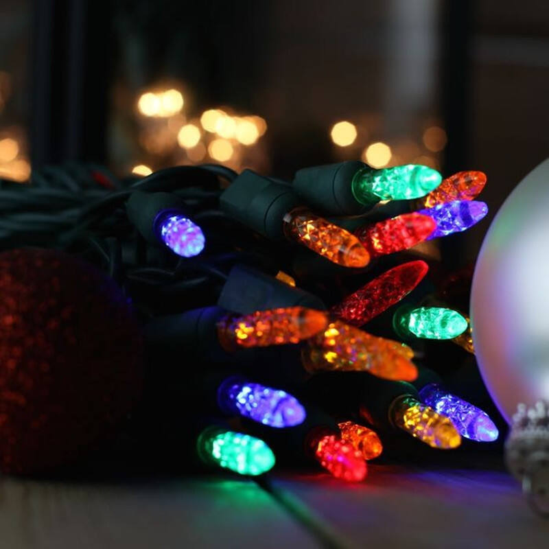 10m 33ft 100leds Outdoor Decorate Trees Waterproof M5 Mini Led Christmas String Lights supplier