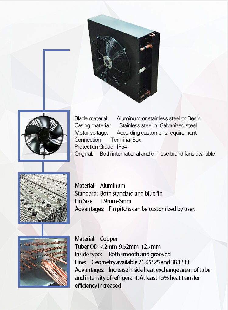 H type air-cooled Condenser for cold room supplier