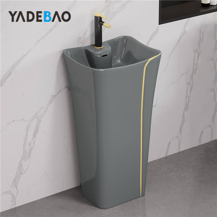 Luxury Grey Gold Bathroom Gravity Flushing WC P-trap/S-trap Colored Gray Toilet Bowl One Piece WC Toilets Gray Toilet Set manufacture