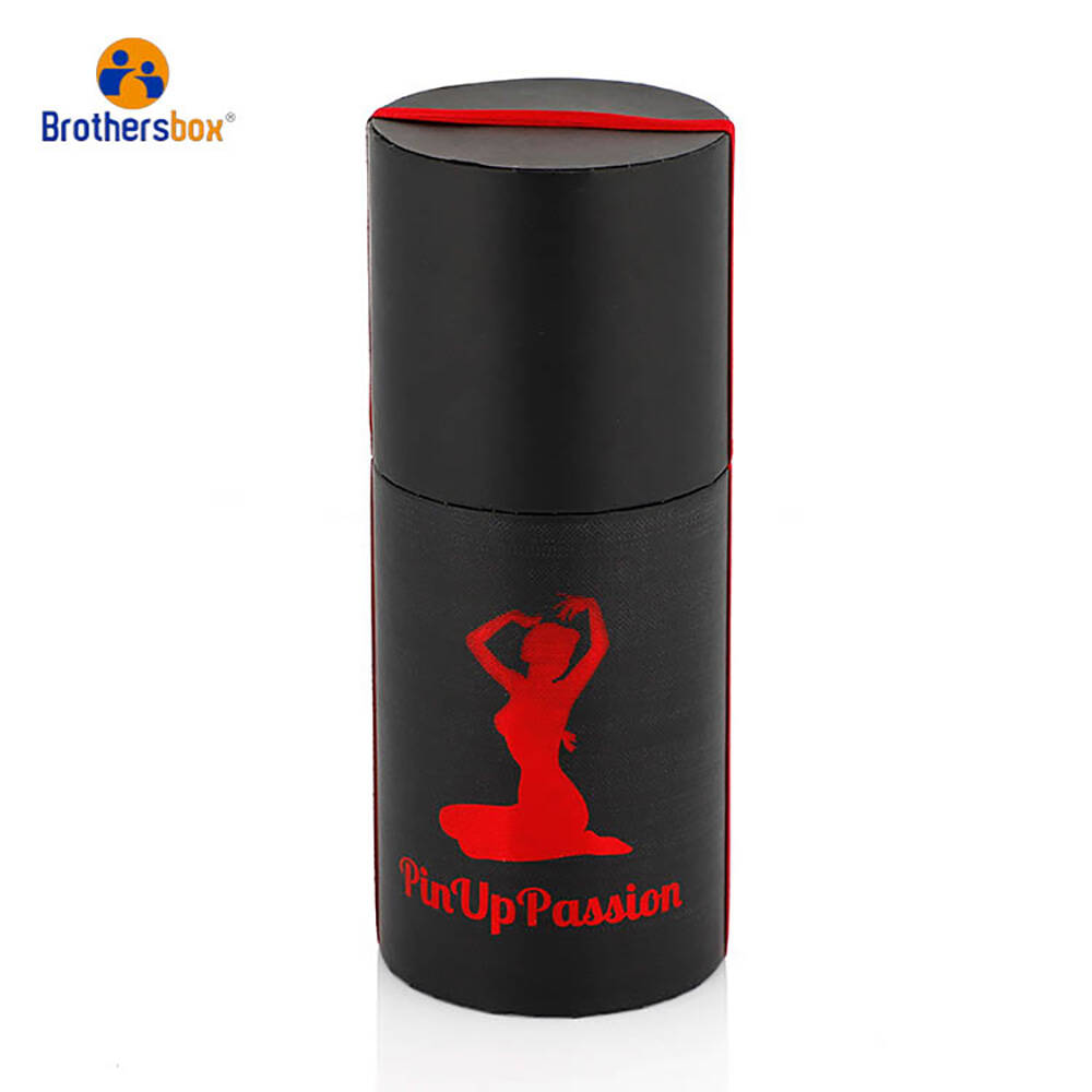 Black Cylinder Perfume Packaging Boxes supplier