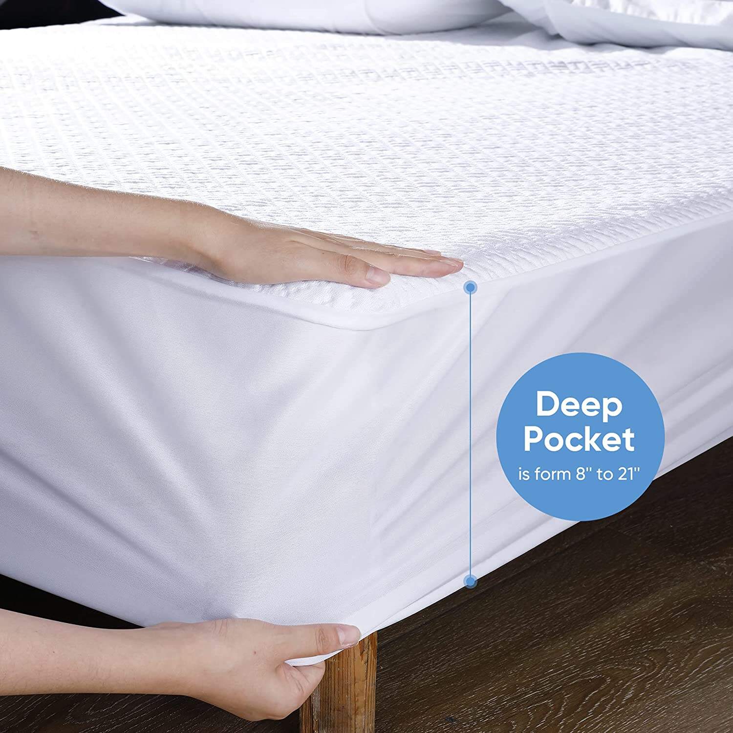 Custom Comfortable Soft Breathable Noiseless cooling 100% waterproof bamboo mattress cover supplier