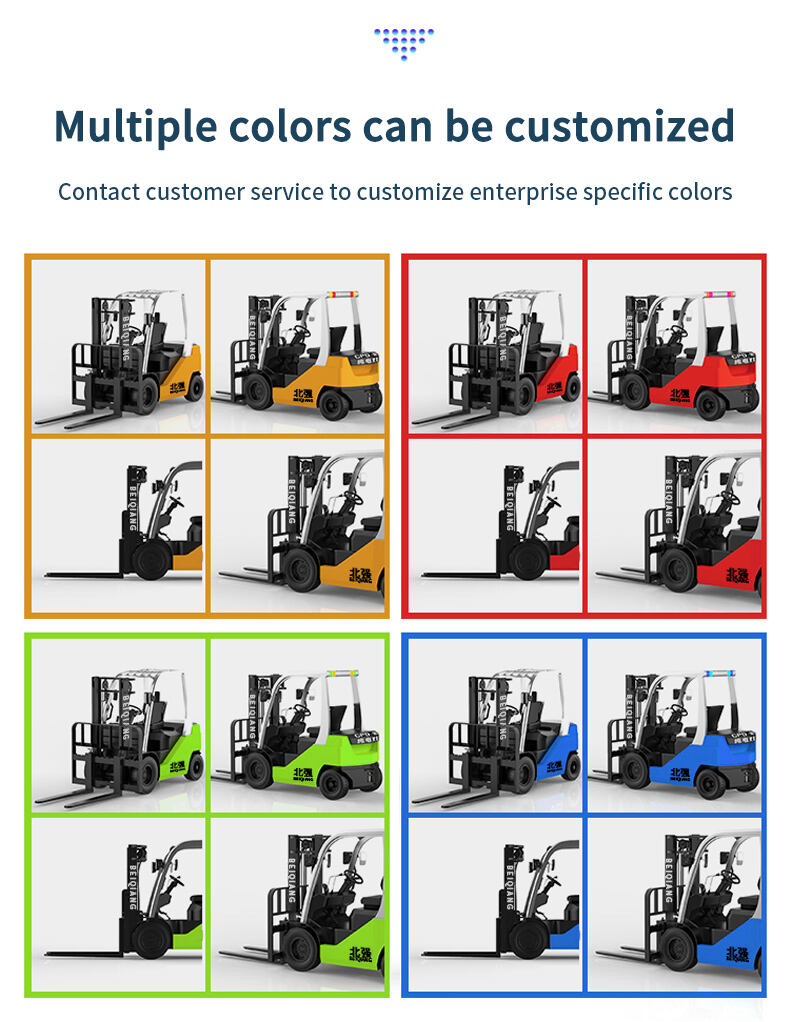 Rechargeable truck electric forklift battery 1.5t  48v lithium ion battery electric forklift supplier