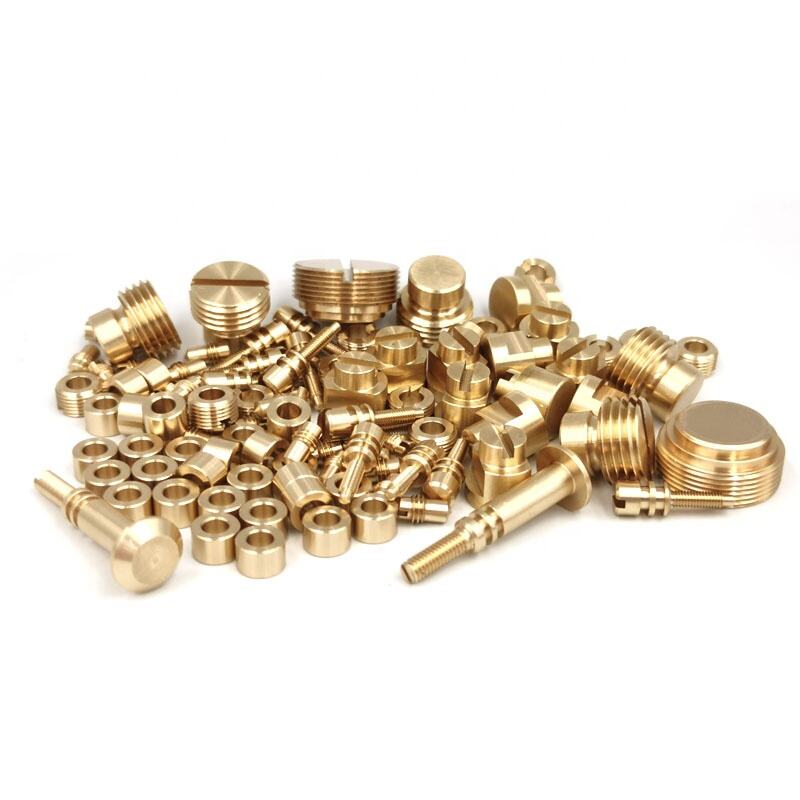 Custom Precision Brass CNC Machining Parts Brass Lathe Turning Parts manufacture