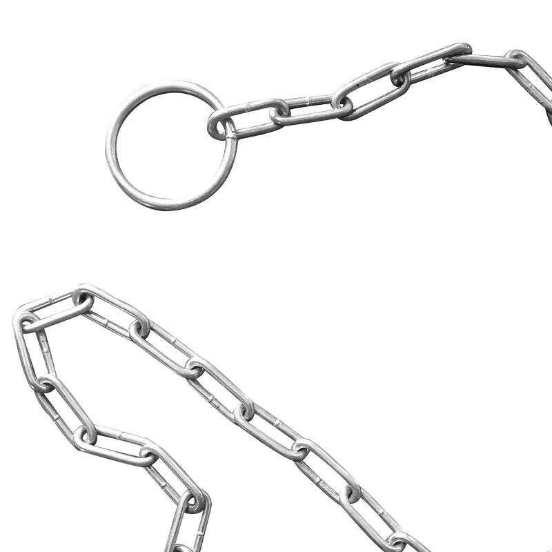 Carbon Steel Chain Welded Animal Cow Chain with Ring and Hook details