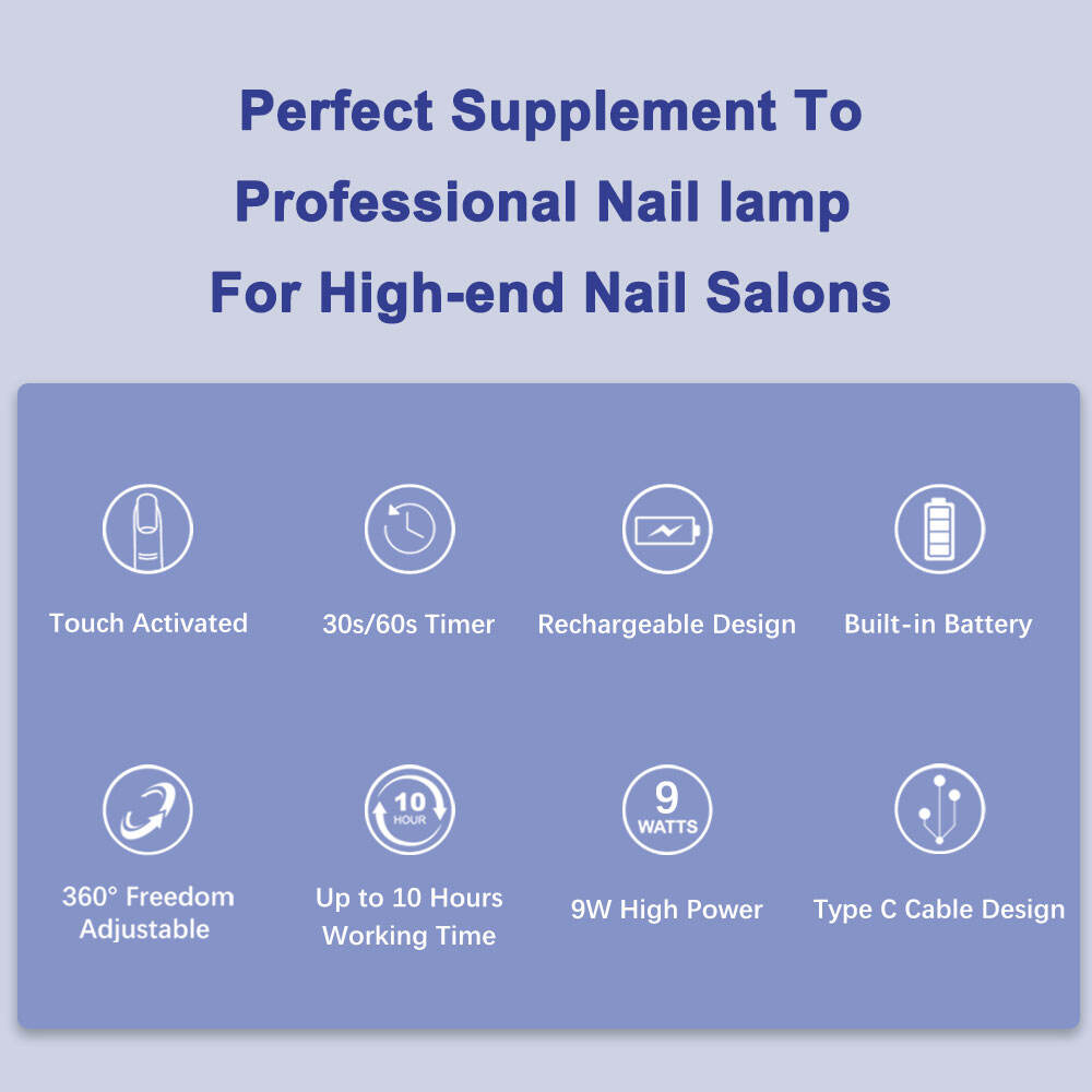 SN17 Portable <a class='inkey' style='color:blue' href='Nail-lamp' target='_blank'>Mini nail lamp</a> Compact LED Gel Polish Dryer Quick Curing UV Light Professional Salon Quality Home Manicure & Pedicure Tool supplier