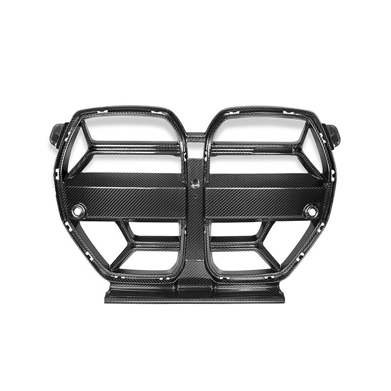 For BMW G80 M3 G82 G83 M4 2021+ CSL Style Dry Carbon Fiber Without ACC Car Front Bumper grille