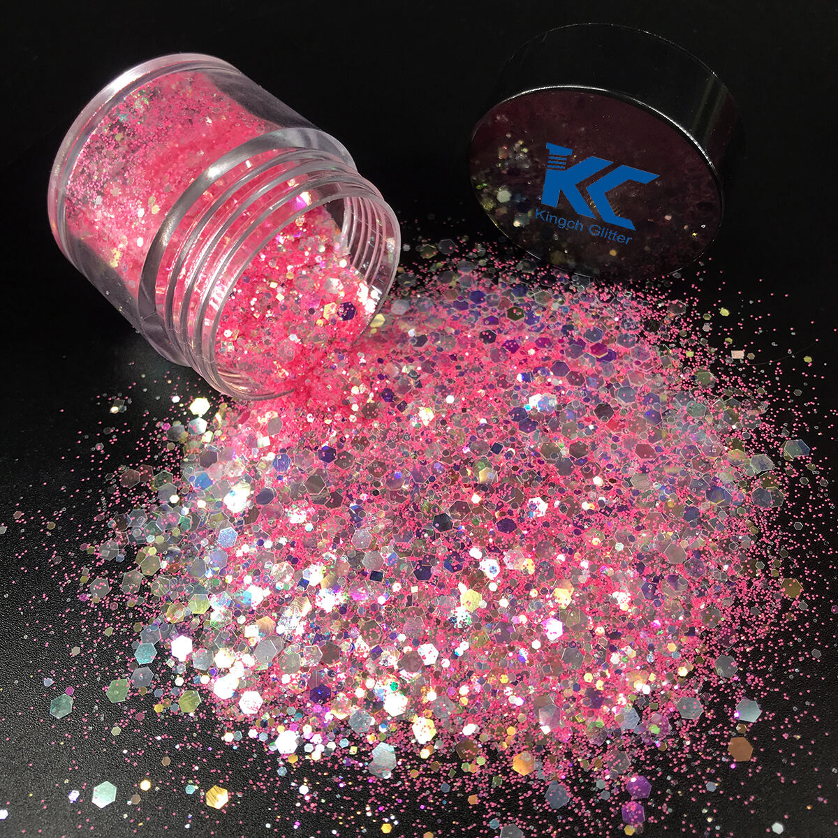 Eco-Friendly Sequin Nails Art High Sparkle Iridescent Chunky Mixes Glitter Opal Sequins Nail Glitter