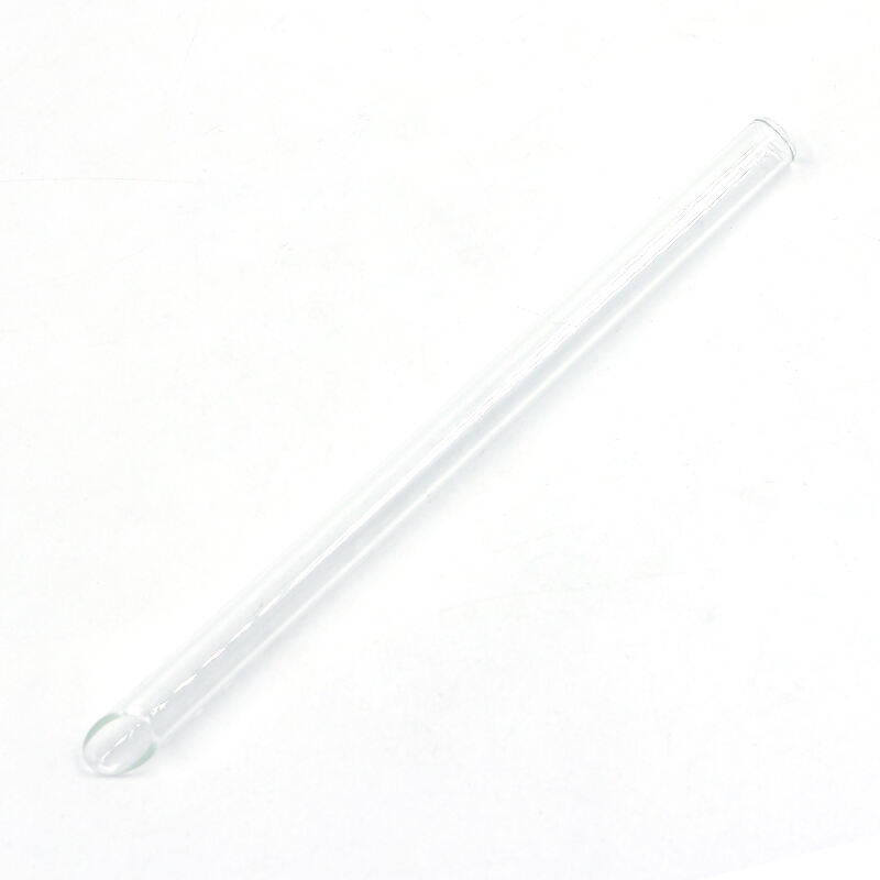 12mm Reusable Colorful High Borosilicate Bevel Pointed Slanted Tip Bubble Tea Glass boba Straw manufacture