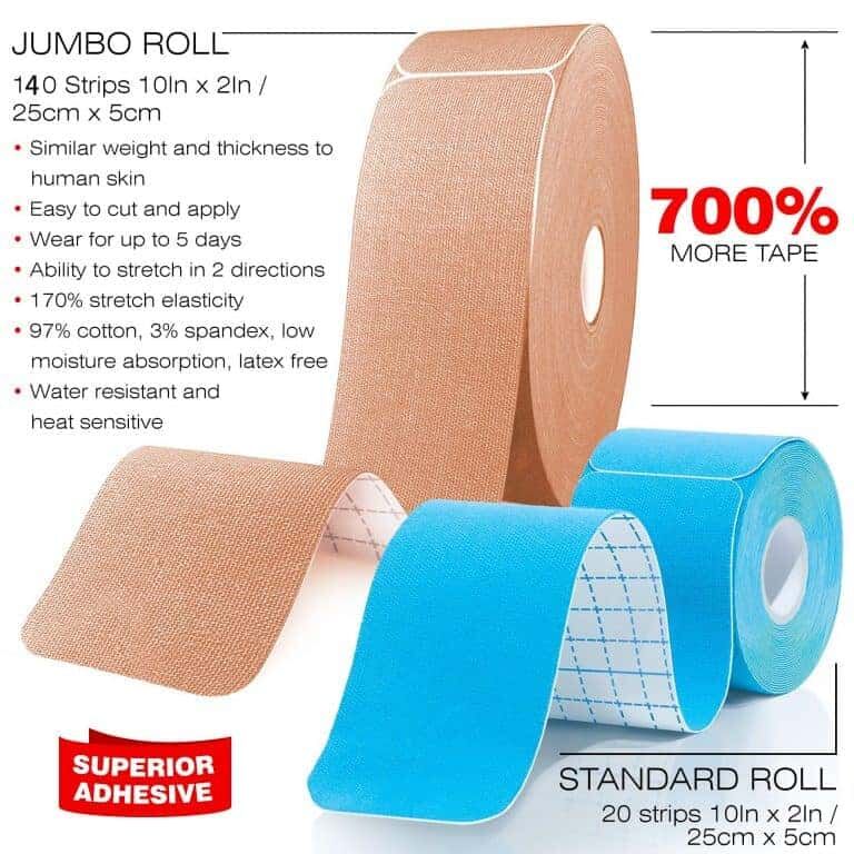 Professional Cotton Die Cut Muscle K Tape Precut Y Shape Kinesiology Tape for Sports details