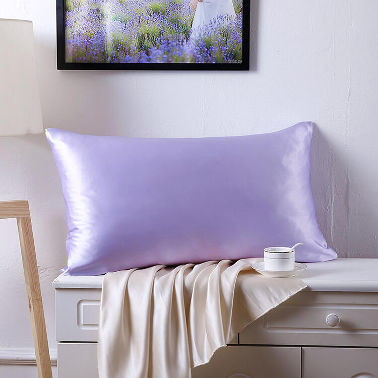 Luxury Pure Mulberry Silk Pillowcase 100% Satin Silk Pillow Case Knitted Plain Pillow Covers Customized Color factory