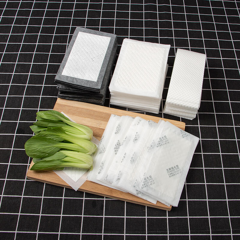 Super paper disposable white absorber high quality pe film pad for meat packaging
