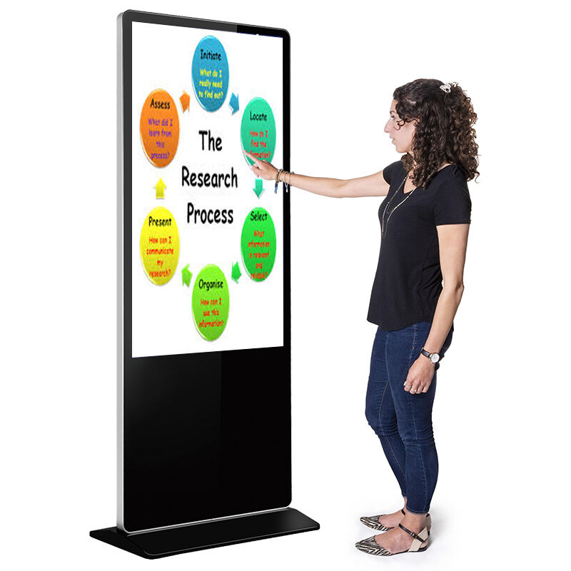 Floor Standing Vertical Interactive Digital Signage Totem LCD TV Touch Screens Kiosk Advertising Display for advertising supplier