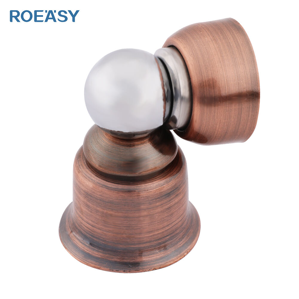 Roeasy 348AC Stainless Steel Wall Mounted Rubber Stopper For Glass Shower Door Stops