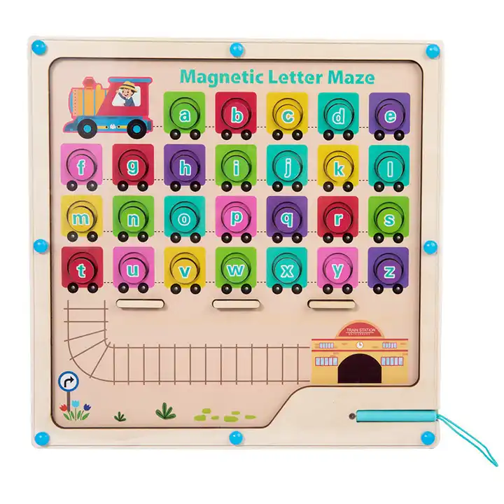 IMaze yeLetter yeMagnetic Alphabet, iiToys zaseMontessori zaBantwana abasaQonxileyo