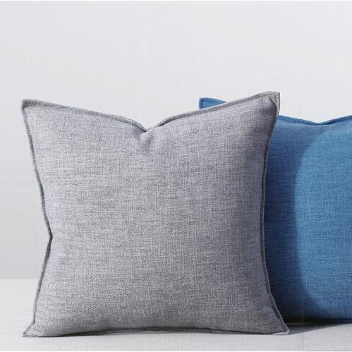 North Europe pure color holds pillow for leaning on cushion bed square Modern and contracted style factory