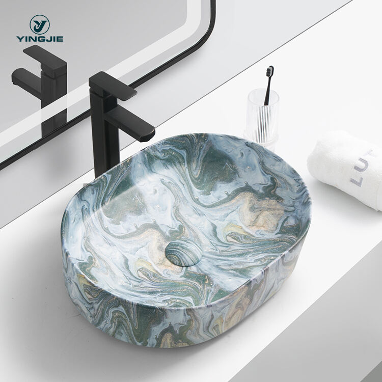 ceramic sanitary wares marble hand wash basin washing sink for bathroom factory