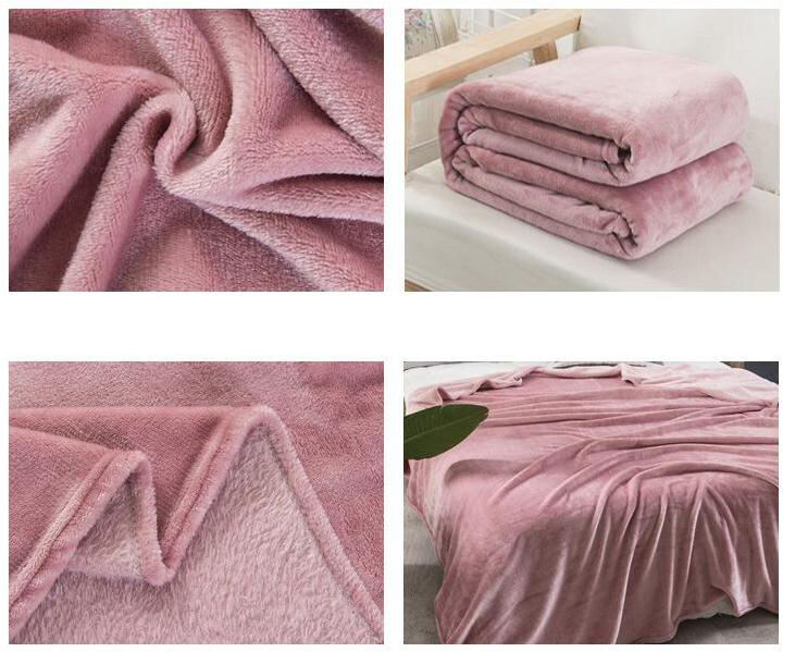 Aoyatex Custom Solid Flannel Fleece Blanet Designer Blanket Luxury Soft Warm  Blanket for Sofa manufacture