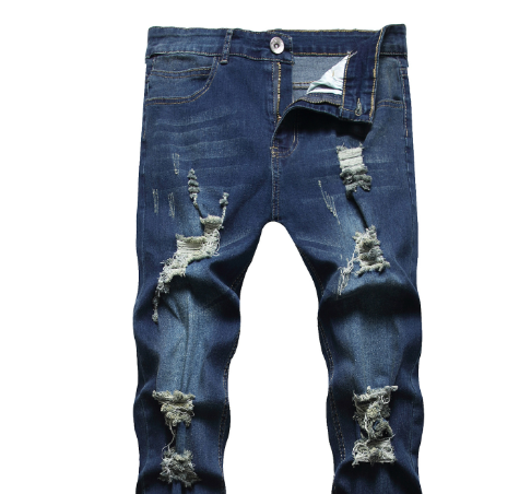 Hip Hop Streetwear Skinny Ripped Trousers manufacture