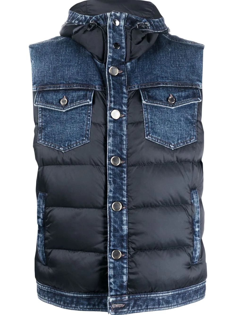 High Quality Cotton Winter Button Waistcoat Sleeveless Jacket Black Quilted Down Waterproof Puffer Men's Vests factory