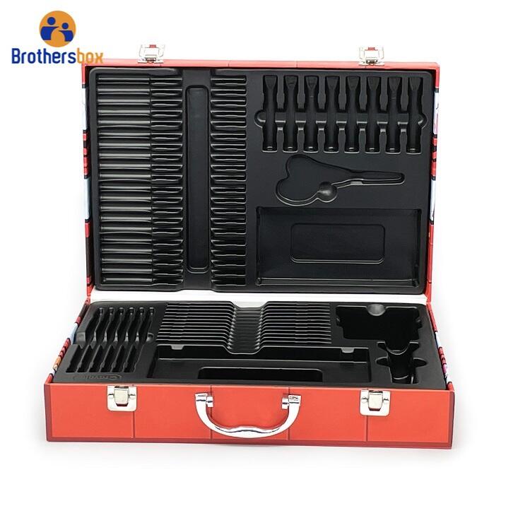 Personalized School Bus Paper Box Suitcase/ Cardboard Suitcase with Handle details