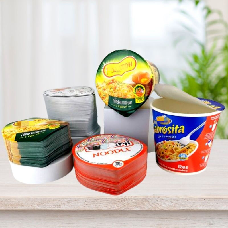 Heat-seal multi-layer paper lid for instant noodles paper cup