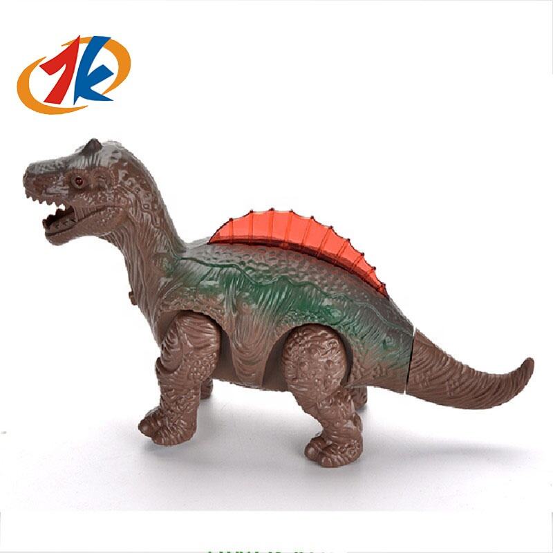 2024 new ins style DIY electric light and sound crawling dinosaur toys assembled dinosaur toys supplier